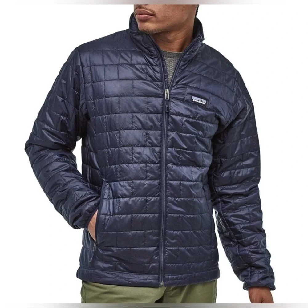 Patagonia Men's Dark Blue Puffer Jacket - Picture 1 of 8